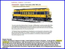 12 New Vgn Coal Cars + C8 Trainmaster Vgn Tmcc Rs Smoke # K2499-0053cc Very Rare