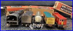 1936 Lionel JR 1688E Streamline Engine Tender Sunoco Oil Caboose Train Set withbox
