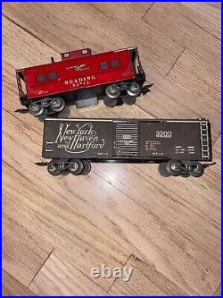 1950's MAR Tin Train Set Locomotive 5 Cars & Tracks Vtg Very Good Condition