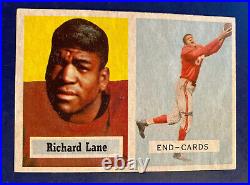 1957 Topps #85 Dick Night Train Lane Rookie Rc Hof Cardinals Centered