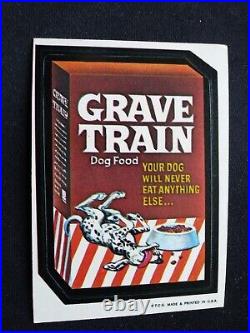 1973 Topps Wacky Packages Series 1 Sticker Grave Train (VG/EX)