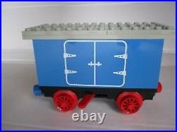 1980 LEGO TRAIN vintage 4,5V blue BATTERY BOX WAGON from railway 7720 very good