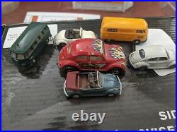 1/87 Wiking VW Cars, Vans, scaled down for train set or other uses. Very nice