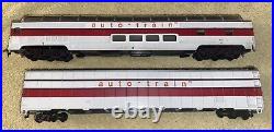 4 USED Bachmann Auto-Train Cars Passenger & 76' Auto Box Car HO USED Set #2