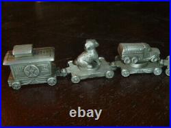 7 pcs. Vintage Pewter Texaco Collector's Train Set Very Limited Edition Rare