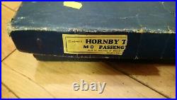 Antique 1950s Boxed Hornby M0 Clockwork Passenger Train Set VERY NICE SET