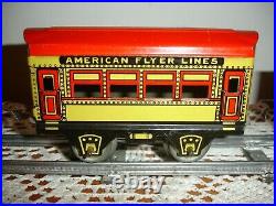 Antique American Flyer Trains LTD. Wind Up Train Set Very Good Condition