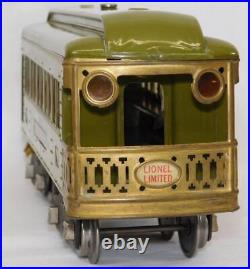 BOXED Lionel #347E with 8E Standard gauge passenger Set Olive 337 338 1920s Prewar