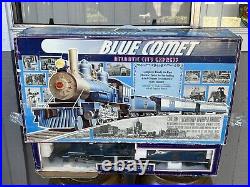 Bachmann Blue Comet Train Set with Box 4-6-0 Steam Locomotive, Tender & Cars