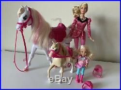 Barbie And Her Sisters In A Pony Tale Train And Ride Horse Set VERY RARE Works