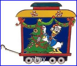Disney Auctions A Very Merry Xmas Train Donald Duck LE 100 Pin