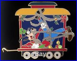 Disney Auctions Pin A Very Merry Xmas Train Set Engine Goofy Limited Edition 100