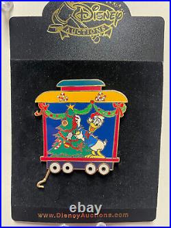 Disney Auctions Pin DA LE 100 A Very Merry Christmas 5 Pin Train Set Donald Duck