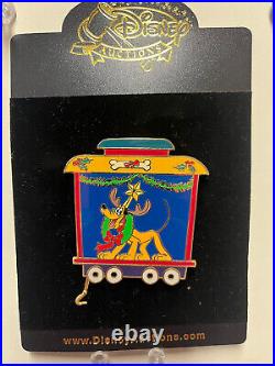 Disney Auctions Pin DA LE 100 A Very Merry Christmas 5 Pin Train Set Pluto