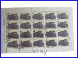 Electric Locomotive series 1990 All set of 10 sheets Japanese train stamps Japan