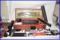 Erector 8 1/2 Hudson Locomotive and Tender Set Gilbert Prewar Tin Toy Train WOW