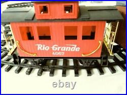 Eztec G Gauge 2050 Engine Rio Grande Radio Control Train Set with Track Signs +
