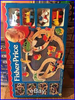 Fisher Price Flip Track Rail & Road Set Little Train He Invented Track Very Rare