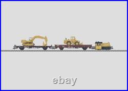 HO Scale 3-Rail Marklin 26529 Leonhard Weiss Construction Diesel Train Set