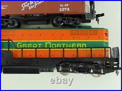 HO Scale AHM GN Great Northern EMD GP18 Diesel Kellog's/Eggo Freight Train Set