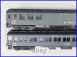 HO Scale Con-Cor #0002 USA Army Hospital Steam Passenger Train Set