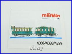 HO Scale Marklin HAMO 4399 The King Ludwig Train Passenger 2-Car Add-On Set