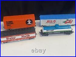 HO Scale TYCO Diesel Locomotive CHATTANOOGA 5628 Caboose more, 6 Piece Train Set