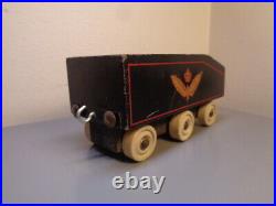 Hanse (lego Denmark) Vintage 1950's Wood Locomotive Tender Very Rare Item Vg