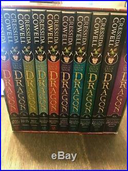 How To Train Your Dragon 10 Books Box Set Cressida Cowell very good condition