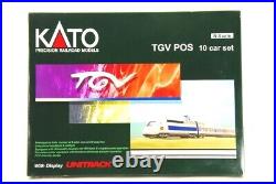 KATO N-Scale K10914-1 #4404 TGV POS 10 Car Set with Display UNITRACK VERY RARE