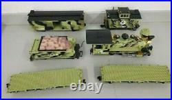 Keystone Limited G Scale U. S. Army Complete Train Set Very Good Condition