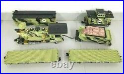 Keystone Limited G Scale U. S. Army Complete Train Set Very Good Condition
