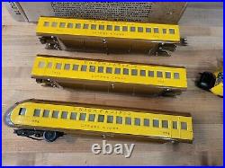 LIONEL PREWAR 752E (2) 753 754 PASSENGER TRAIN SET VERY GOOD with ORIGINAL BOXES