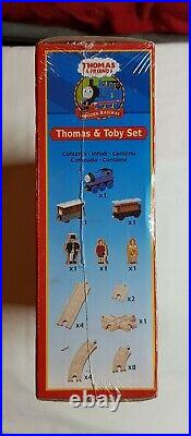 Learning Curve Brio compatible very rare wooden Thomas & Toby train set