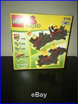 Lego 2736 Duplo Set. D-grey Soft Railway Crossing Tracks Arrow. BNIB. Very Rare