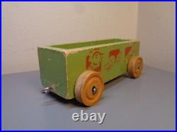 Lego Denmark Vintage 1940's Wood Futti Train Wagon Ultra Rare Item Very Good