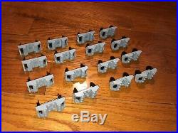 Lego train wheel sets 16x assemblies, gray, in very good condition