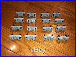Lego train wheel sets 16x assemblies, gray, in very good condition lot2