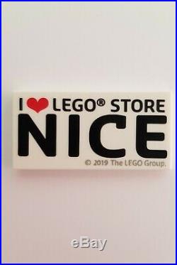 Lego very rare Tile I love LEGO STORE NICE- France Collector Exclusive