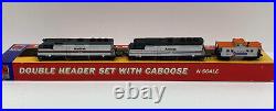 Life-Like F40 Diesel Locomotives & Caboose Train Set No. 7601 Amtrak N Scale