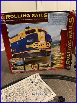Life Like Rolling Rails HO Electric Train Set, Very Rare Santa Fe Locomotive