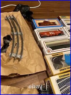 Lionel & Bachmann Train Set with Track and Transformers Power Packs, See Photos