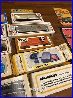 Lionel & Bachmann Train Set with Track and Transformers Power Packs, See Photos