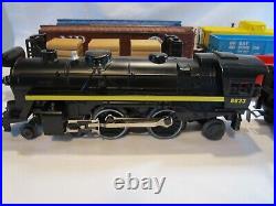 Lionel O Gauge Toy Trains # 8633 Steam Engine Locomotive Fright Car Set C&O
