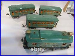 Lionel Prewar 253e Locomotive & (2) 607, 608 Cars O Gauge Very Nice Set