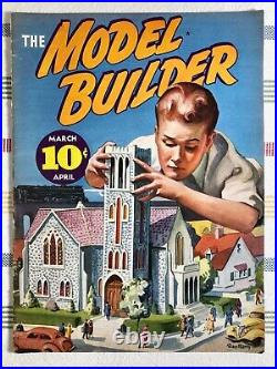 Lot of 9 Vintage MODEL BUILDER Magazine 1937-1938 Vol. 1 & 2 Very Nice Set