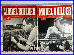 Lot of 9 Vintage MODEL BUILDER Magazine 1937-1938 Vol. 1 & 2 Very Nice Set