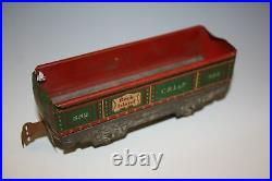 Louis Marx 490 Electric Train Set Original Box Steam Locomotive Tender 2 Cars