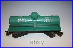 Louis Marx 490 Electric Train Set Original Box Steam Locomotive Tender 3 Cars