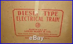 MARX DIESEL TRAIN SET No. 9500 VINTAGE 1950's RUNS GREAT VERY NICE 9500